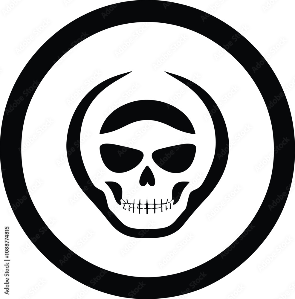 A simple and Minimalist Logo Of Holloween Illustrations A simple and Minimalist Logo Of Holloween Illustrations