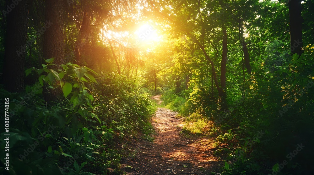 Sunlit Forest Path Sunlit Forest Path