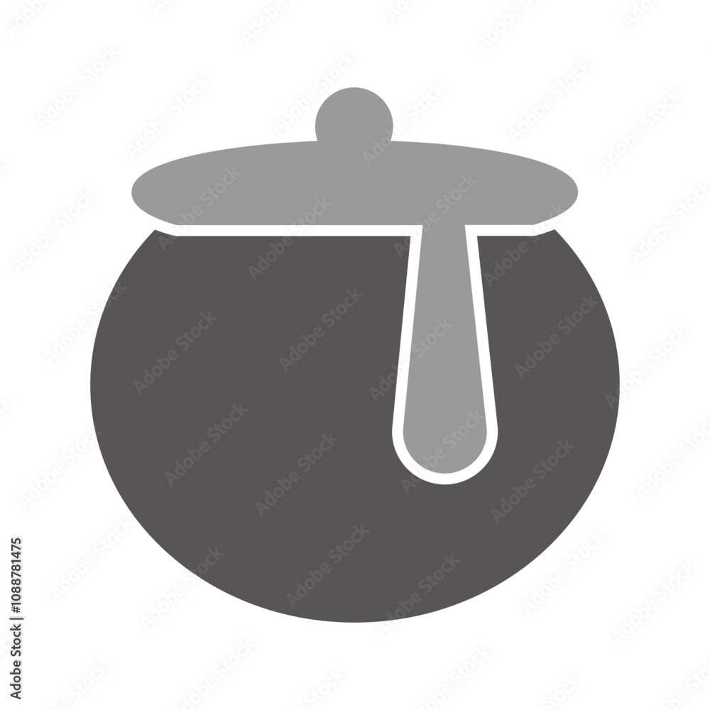 Fototapeta premium Honey Pot Vector Icon