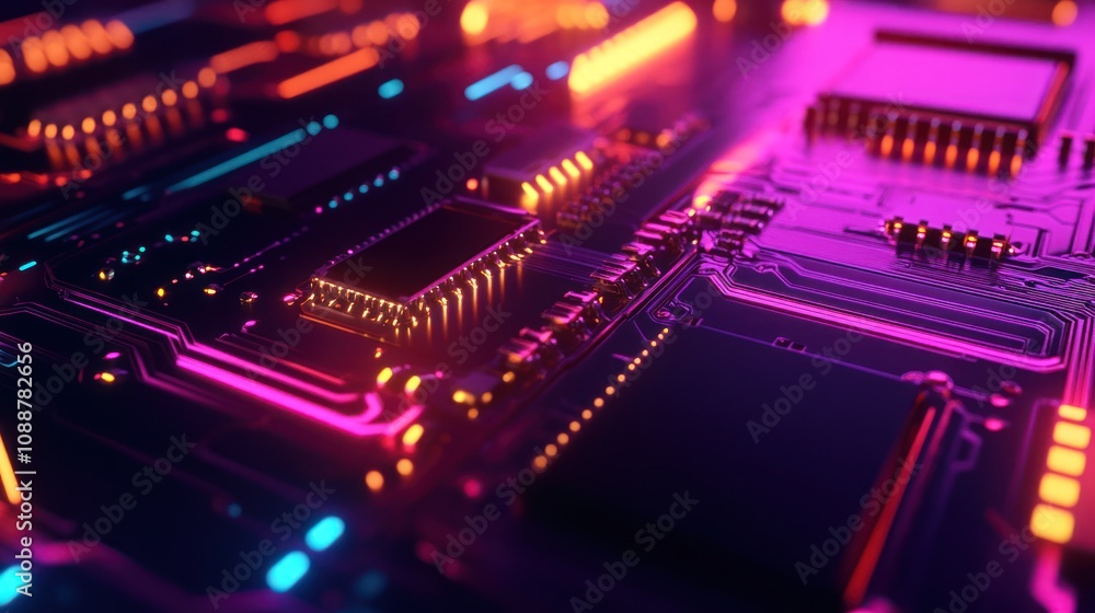 Neon Circuit Board Neon Circuit Board