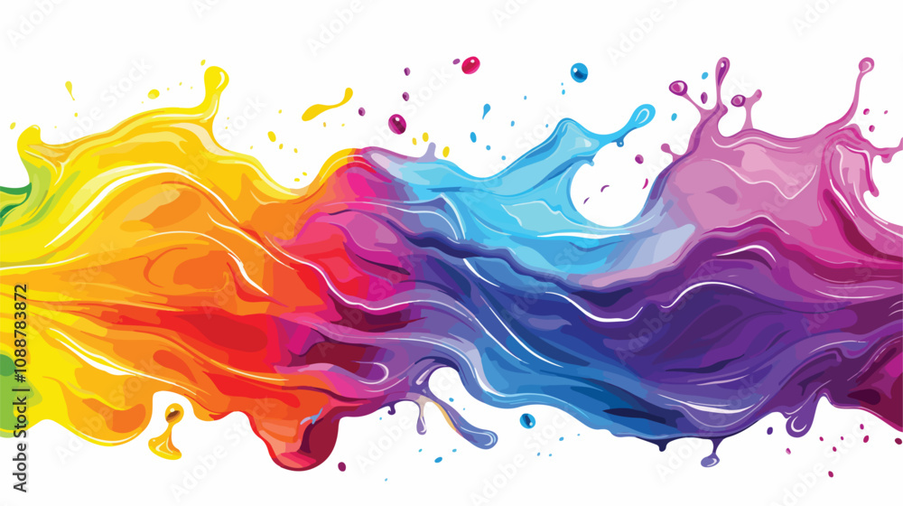 Vibrant Rainbow Splash Abstract Background Poster Vibrant Rainbow Splash Abstract Background Poster