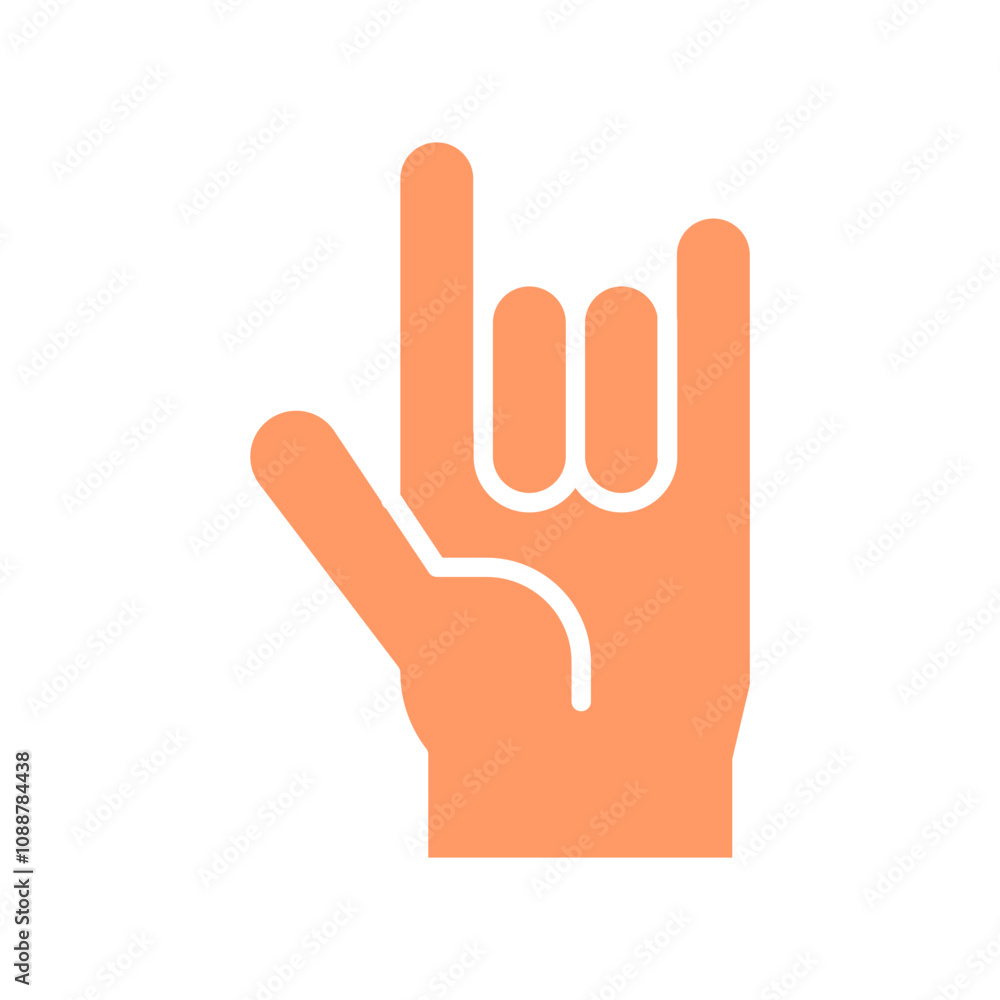 Love You Gesture Vector Icon Love You Gesture Vector Icon