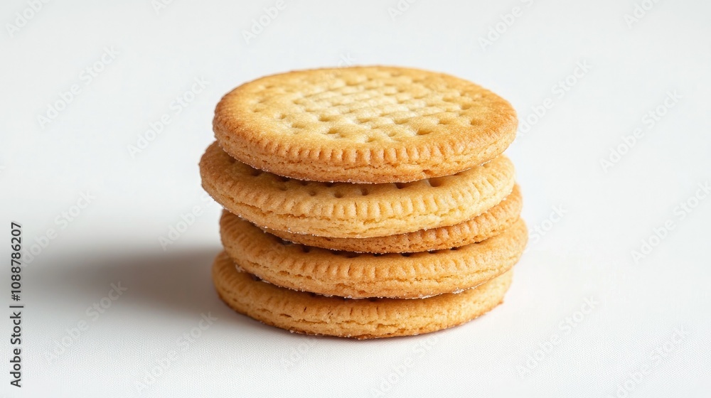 Collection of fresh cookies on a plain white background, capturing simplicity and delicious textures for food and dessert designs. Collection of fresh cookies on a plain white background, capturing simplicity and delicious textures for food and dessert designs.