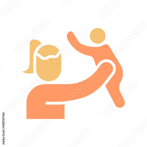 Mother and Son Vector Icon