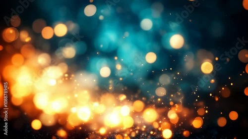 Bokeh background blur light white lights color abstract animated