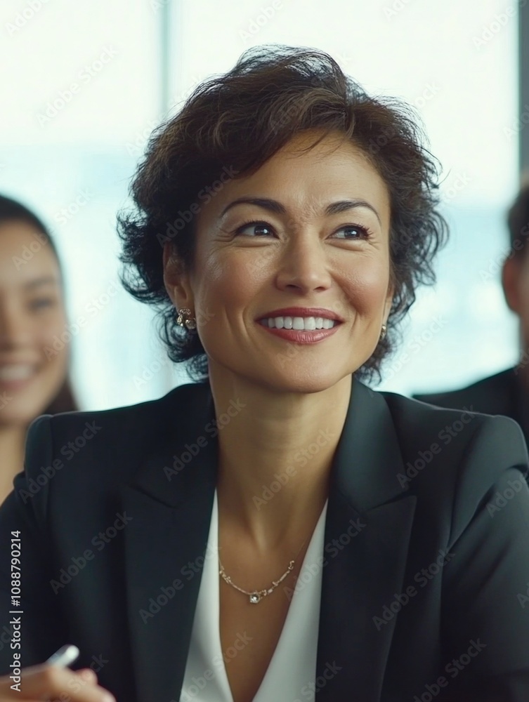 Fototapeta premium Confident Professional Woman in Business Meeting
