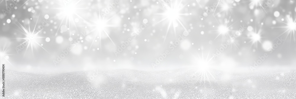 Abstract Background with Sparkling White and Silver Elements, Perfect for Textures, Banners, and Creative Designs Featuring a Glimmering Glittery Effect Abstract Background with Sparkling White and Silver Elements, Perfect for Textures, Banners, and Creative Designs Featuring a Glimmering Glittery Effect