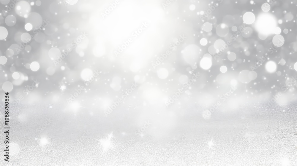 Sparkling Abstract Background with White and Silver Bokeh Elements, Glimmering Lights Creating an Ethereal and Dreamy Atmosphere Perfect for Various Design Projects Sparkling Abstract Background with White and Silver Bokeh Elements, Glimmering Lights Creating an Ethereal and Dreamy Atmosphere Perfect for Various Design Projects