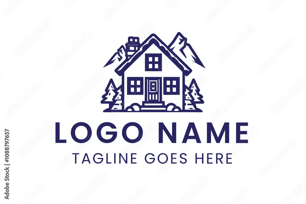 outdoor camping house logo outdoor camping house logo