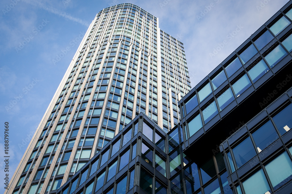 Modern office, hotel or apartment buildings. Urban environment Modern office, hotel or apartment buildings. Urban environment
