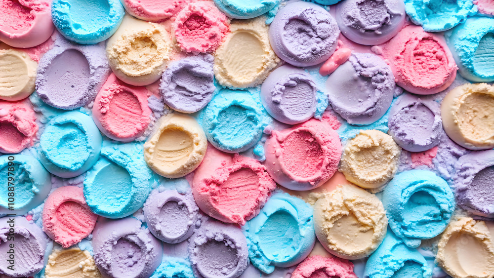 colorful ice-cream Texture Background colorful ice-cream Texture Background