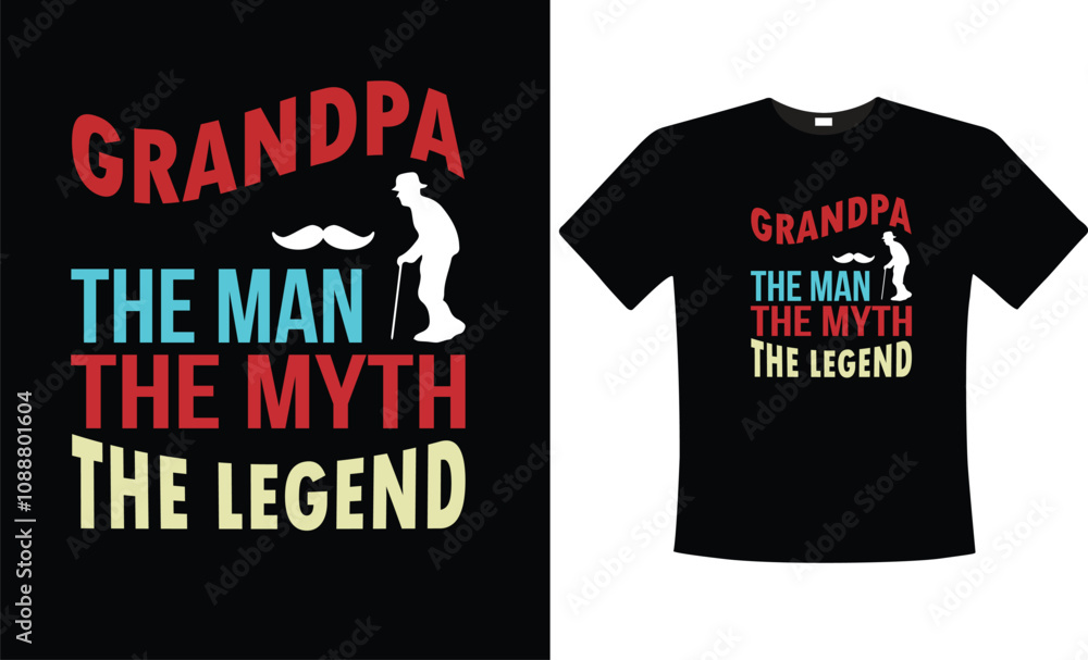 I have two titles Dad and Grandpa, Typography T-shirt Design, Father's Day T-shirt I have two titles Dad and Grandpa, Typography T-shirt Design, Father's Day T-shirt