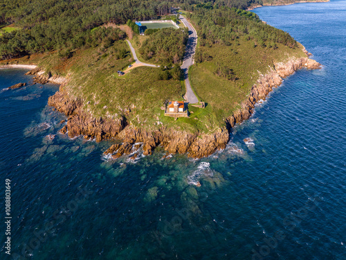 Faro de Cabo Cee en Corcubión A Coruña Galicia