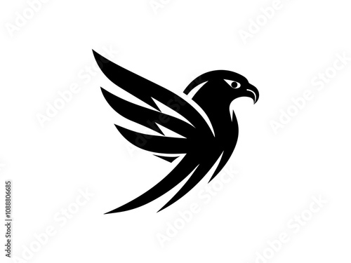 Falcon logo Vector Art Design photo