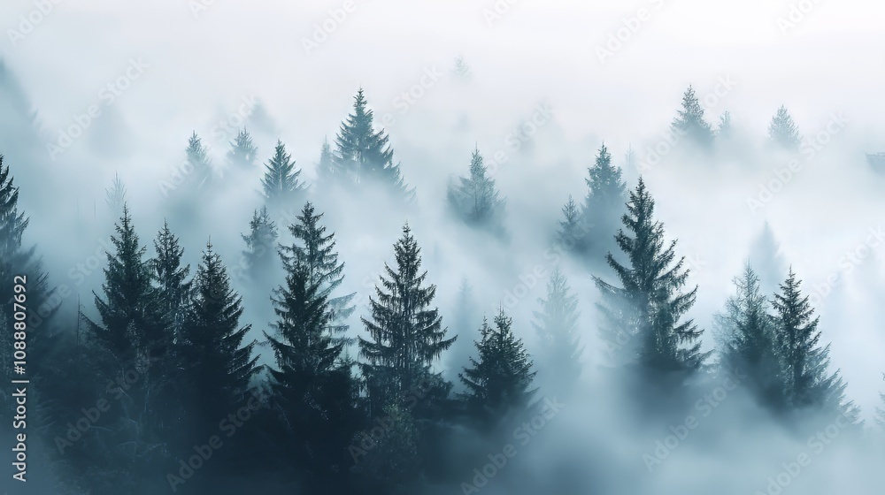 Misty landscapes: enigmatic beauty in the fog Misty landscapes: enigmatic beauty in the fog