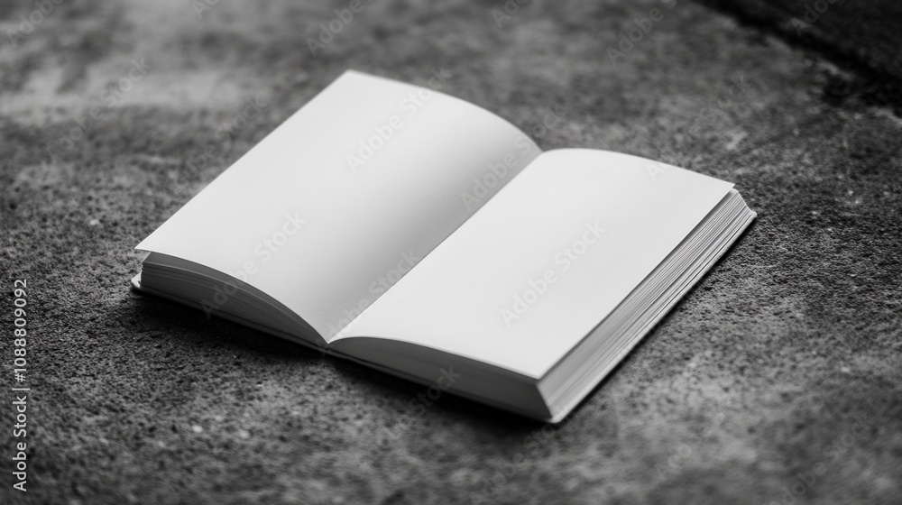 Fototapeta premium Blank booklet mockup template. Generative AI