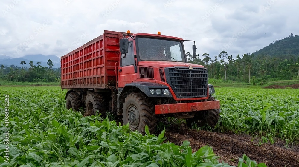 Farmer Harvesting Organic Grains with Eco Friendly Machinery on Rural Farm Field Farmer Harvesting Organic Grains with Eco Friendly Machinery on Rural Farm Field