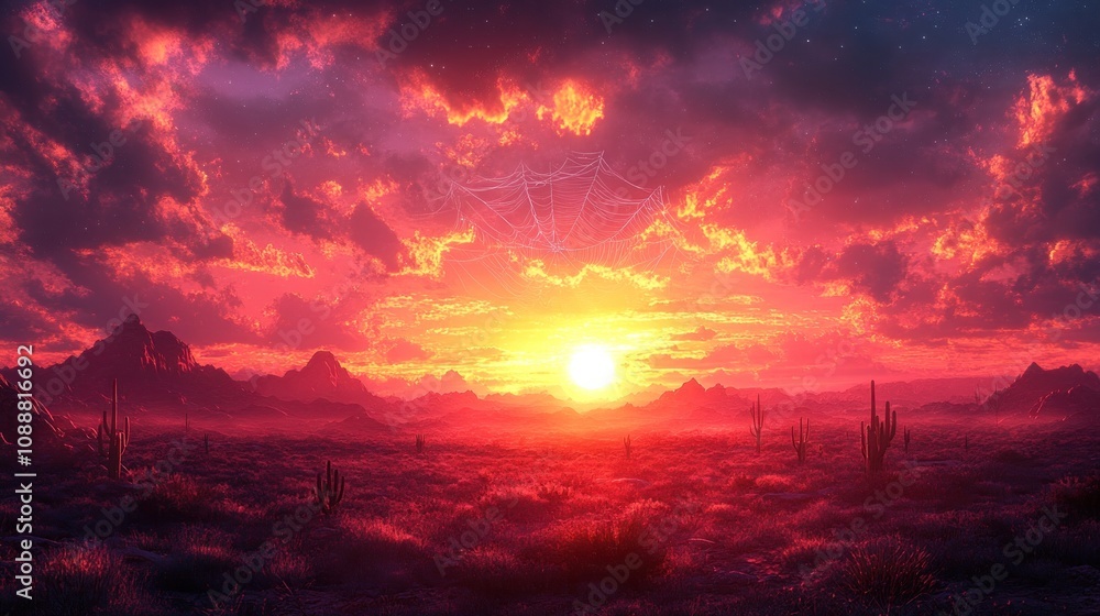 Fototapeta premium Sunset in the Desert