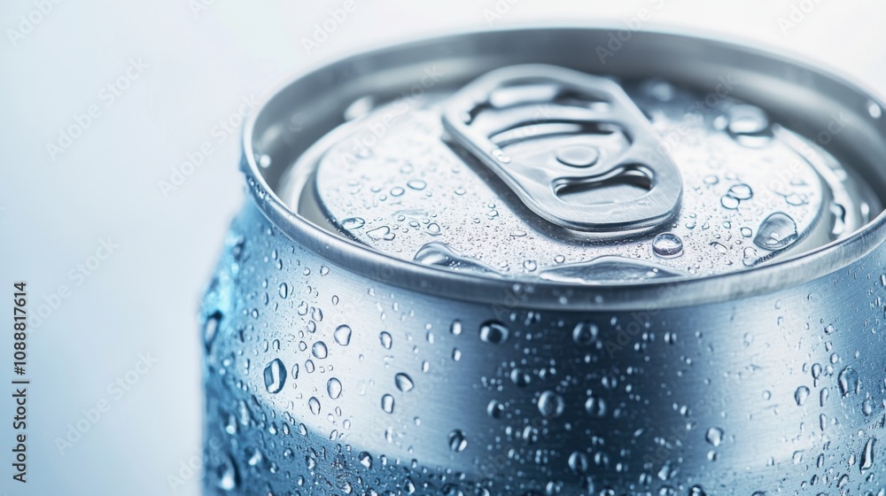Cold water aluminum can. Generative AI Cold water aluminum can. Generative AI