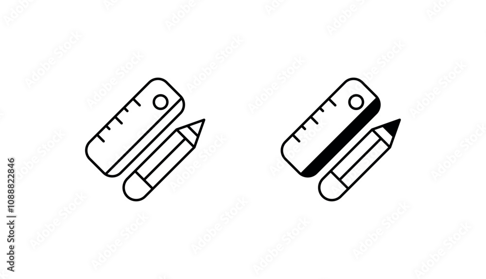 Ruler icon design with white background stock illustration Ruler icon design with white background stock illustration