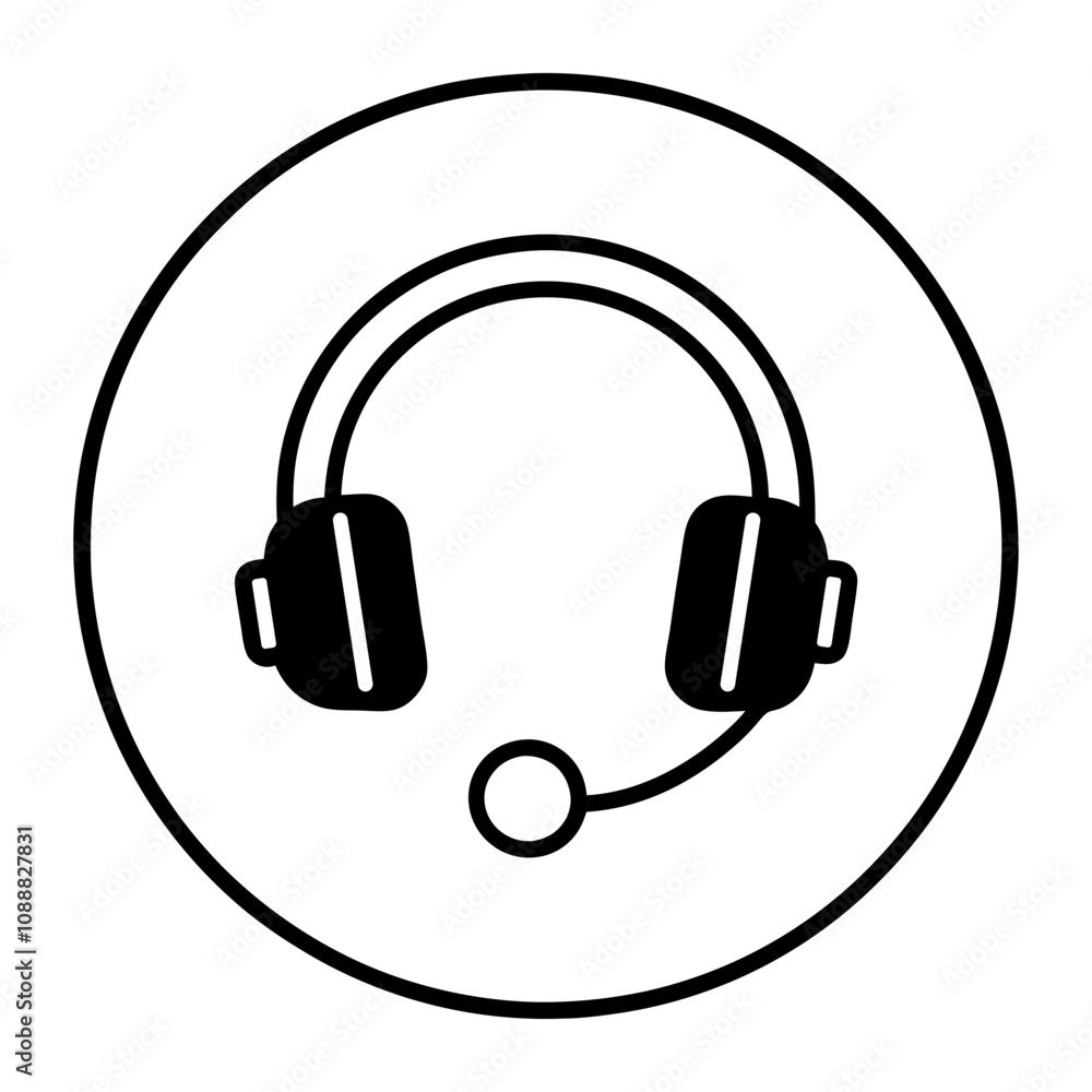 customer service, customer support, solution, solved, success, headphone solid glyph icon customer service, customer support, solution, solved, success, headphone solid glyph icon