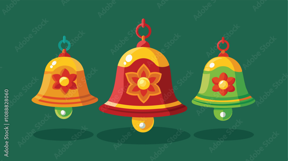 Naklejka premium christmas bells