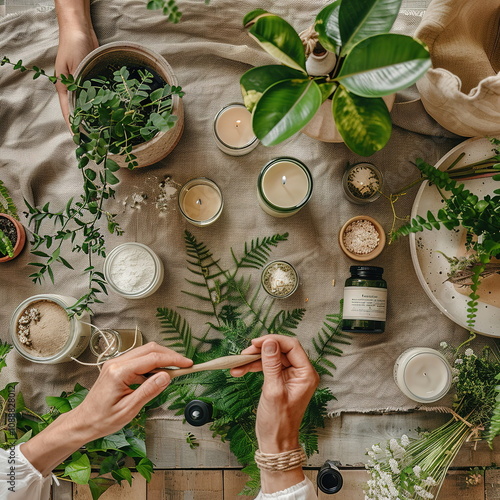 Product here and lifestyle imagery of natural