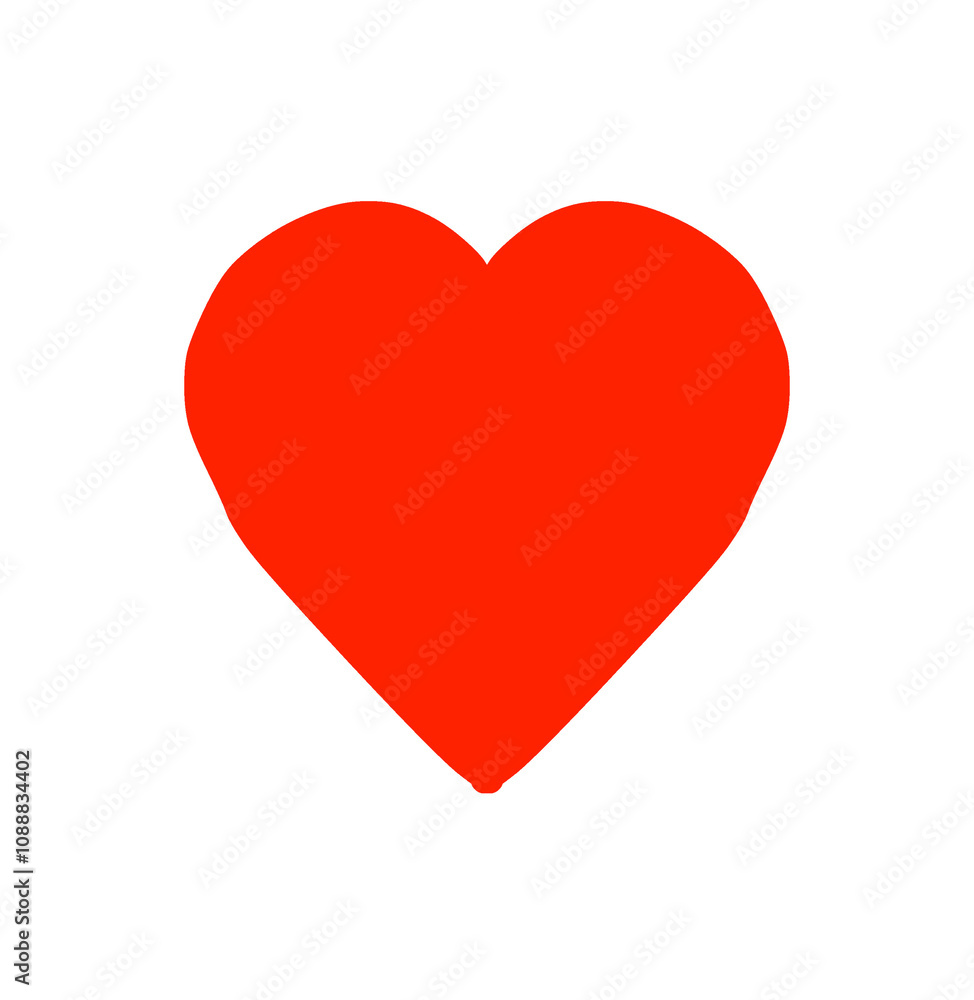 red heart isolated on white red heart isolated on white