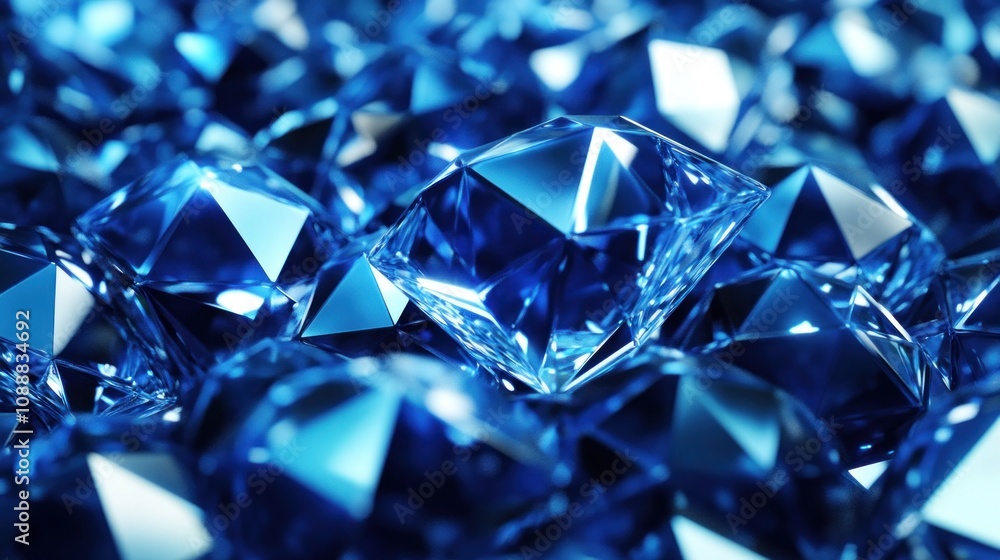 A Stunning Close-Up of Sparkling Sapphires A Stunning Close-Up of Sparkling Sapphires