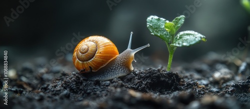 Snail and Sprout - Nature's Resilience
