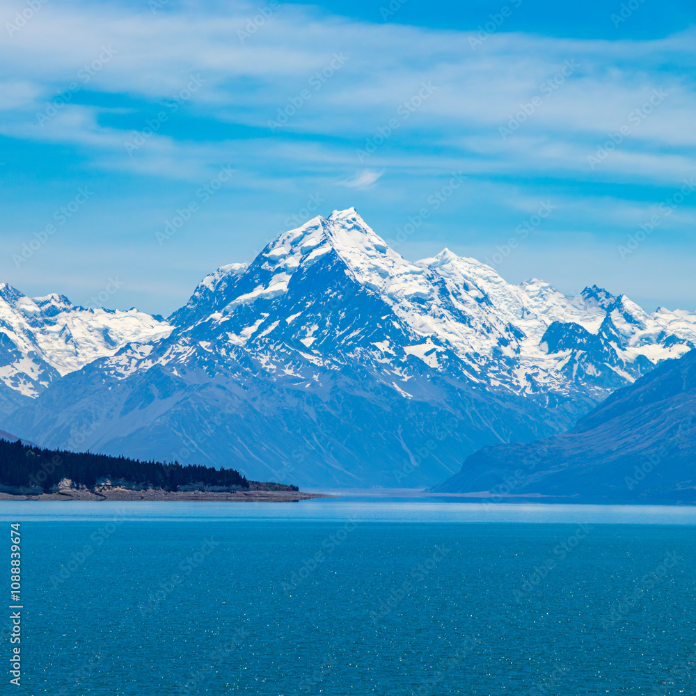 A stunning mountain range found in New Zealand A stunning mountain range found in New Zealand