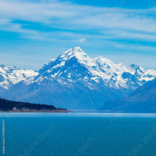 A stunning mountain range found in New Zealand