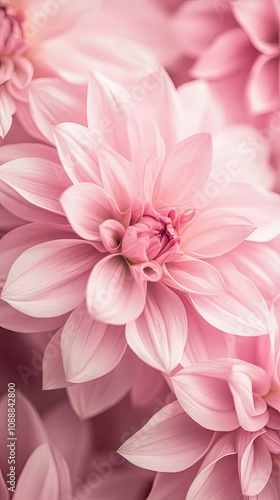 Delicate Pink Flower Petals Closeup - Floral Photography