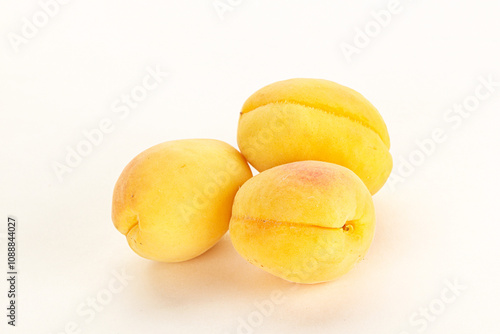 Ripe sweet juicy apricot heap