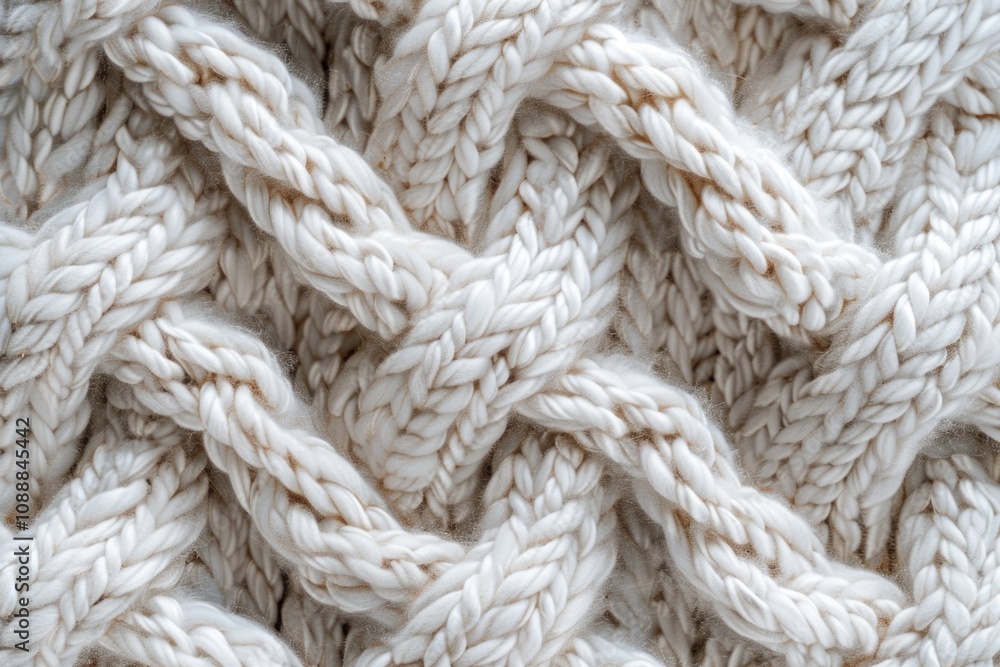 Crisp knitting on a soft, textured fabric. Crisp knitting on a soft, textured fabric.