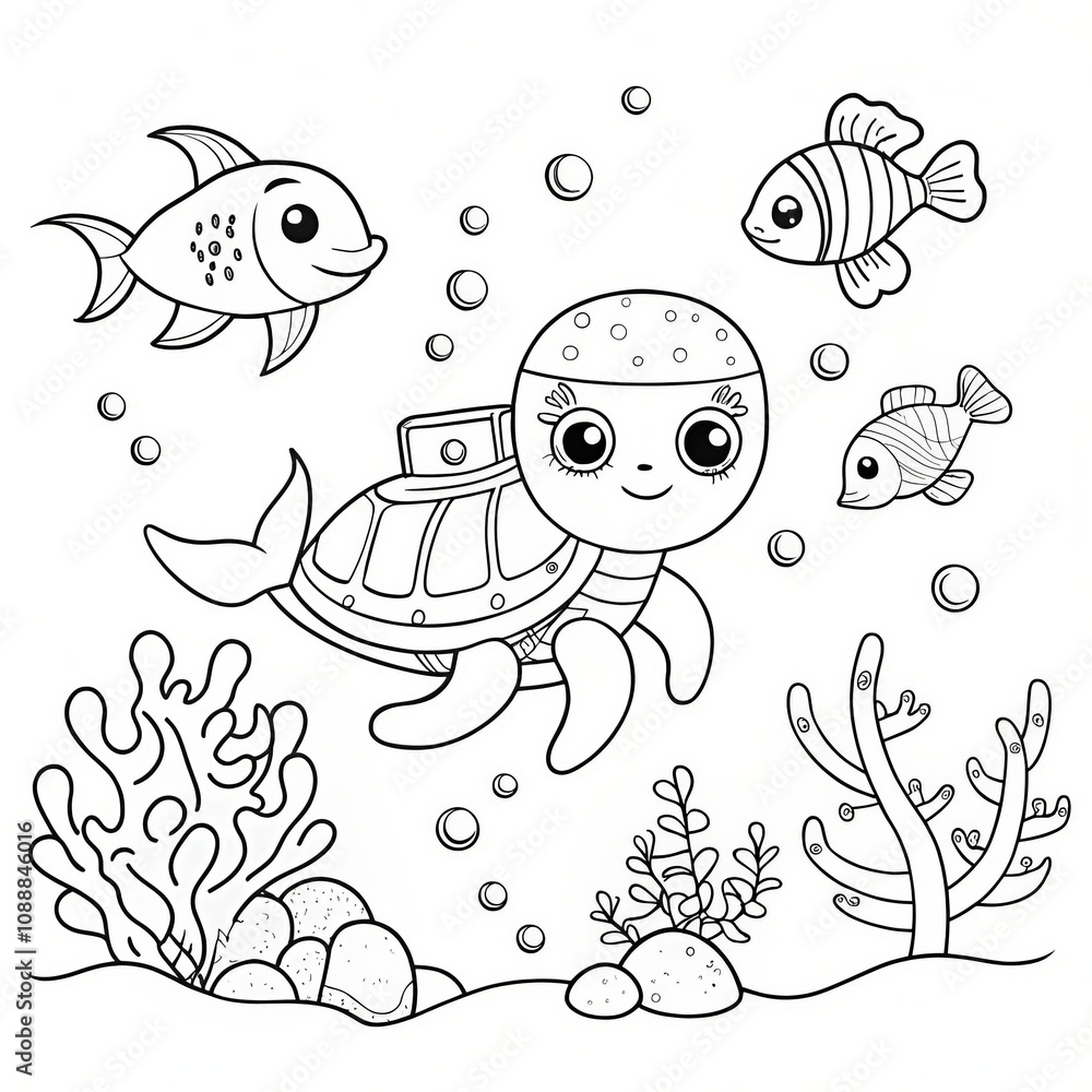 Fototapeta premium Underwater Explorer