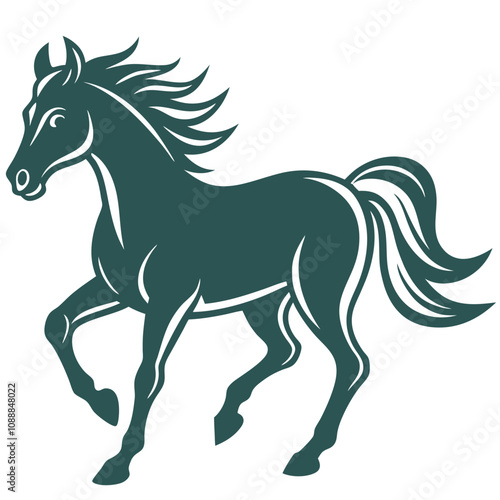 Horse illustration.