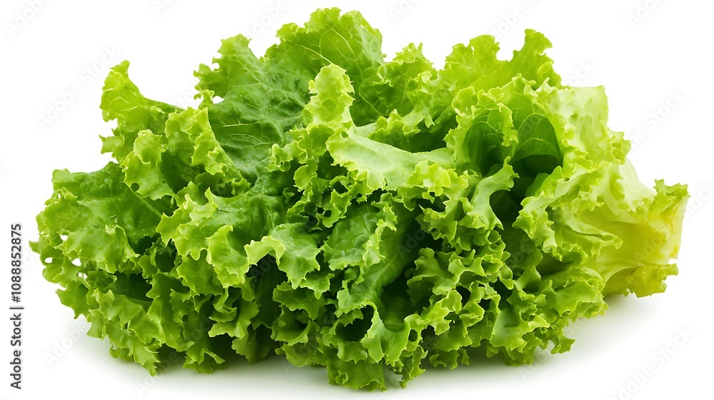 green lettuce isolated on white background green lettuce isolated on white background