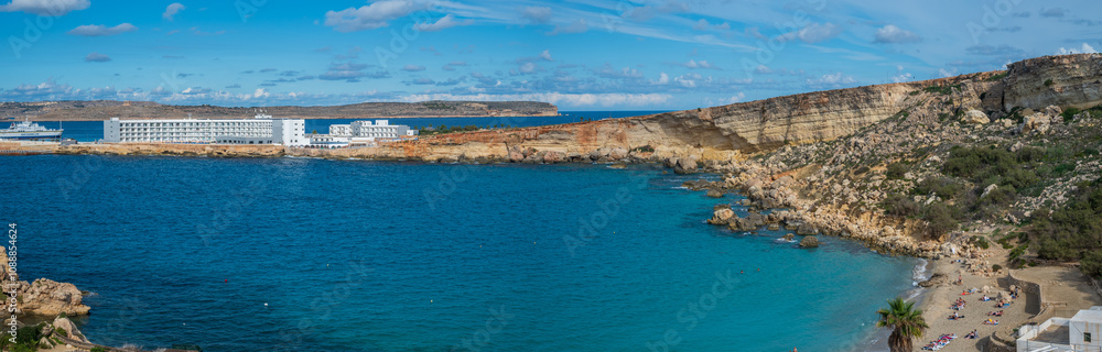 Paradise Bay in the northern part of the island of Malta near the Cirkewwa Paradise Bay in the northern part of the island of Malta near the Cirkewwa