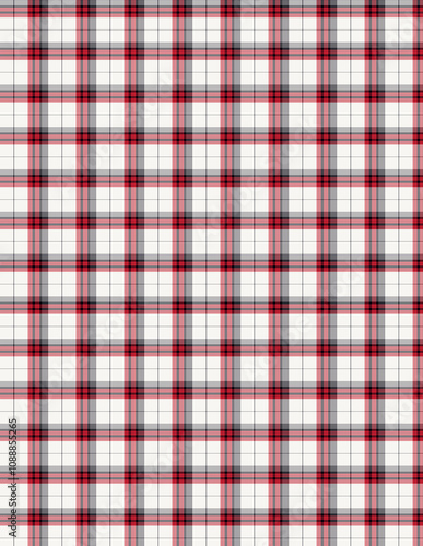 Plaid fabric pattern, blue, brown, cream, seamless for textiles, and for designing clothes, skirts or decorative fabrics. Vector illustration.