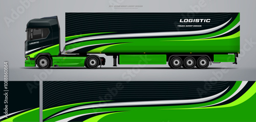 truck and trailer wrap livery design. vector file printing below
