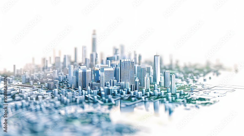 an advanced city grid optimizing energy consumption through aidriven technology with copy space with a white accent, png an advanced city grid optimizing energy consumption through aidriven technology with copy space with a white accent, png