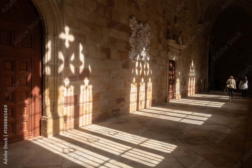 Claustro gotico de la catedral de Siguenza, Guadalajara, castilla la mancha, españa. Claustro gotico de la catedral de Siguenza, Guadalajara, castilla la mancha, españa.