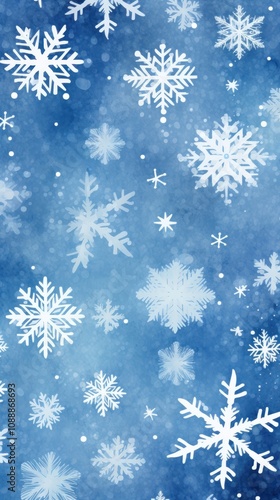 Snowflake pattern seamless abstract shape backgrounds.