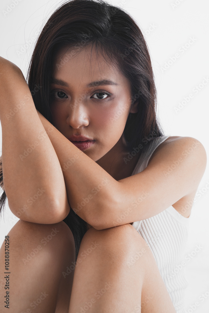 若いアジア女性の雰囲気のあるビューティーポートレート 若いアジア女性の雰囲気のあるビューティーポートレート