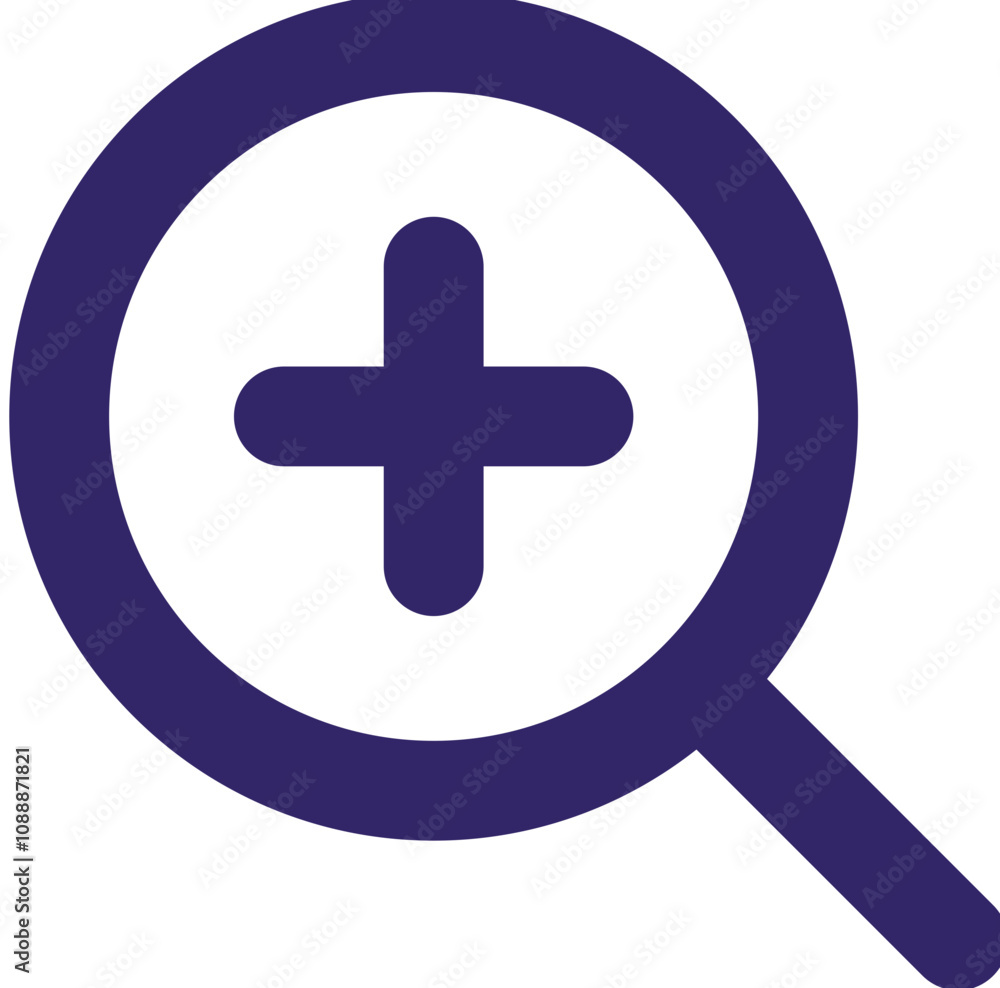 Search Plus icon design logo Search Plus icon design logo