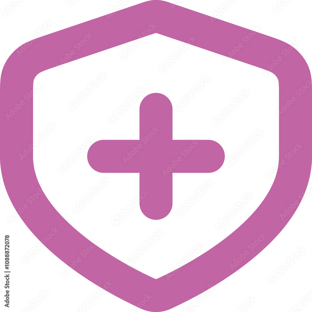 Fototapeta premium Shield Plus icon design logo