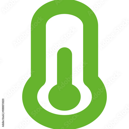 Temperature Half icon design logo