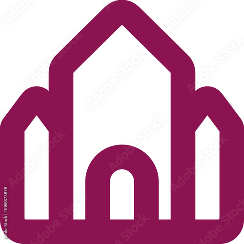 Temple icon design logo