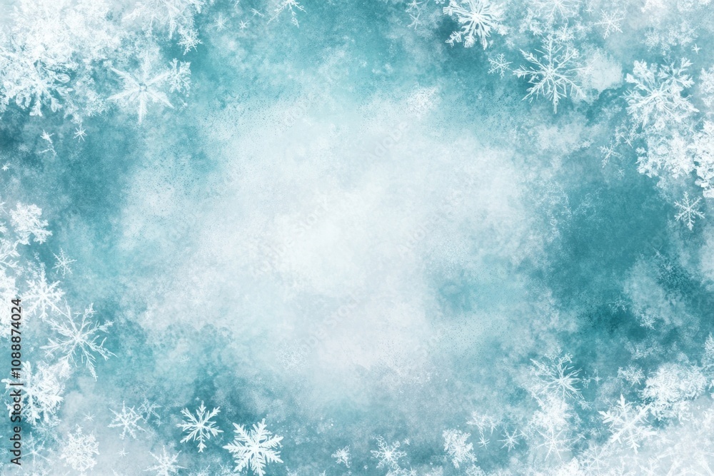 A white snowflakes background texture winter blue. A white snowflakes background texture winter blue.